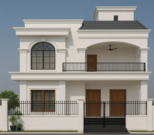 Traditional-house-front-elevation-design